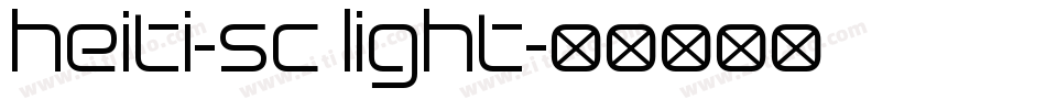 heiti-sc light字体转换